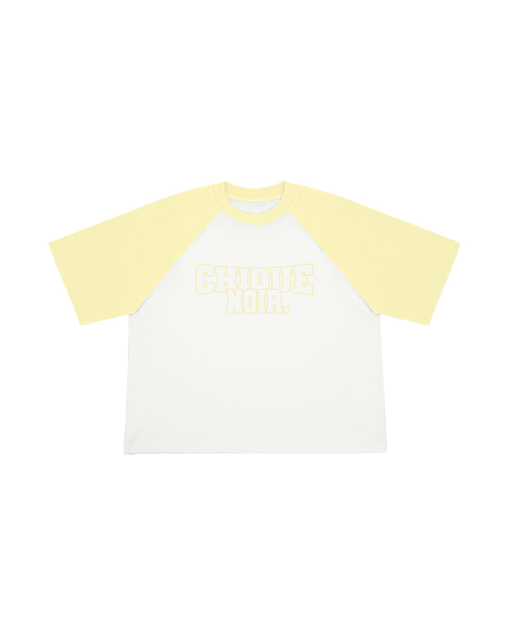 TWO TONE TEE | OFF-WHITE/YELLOW